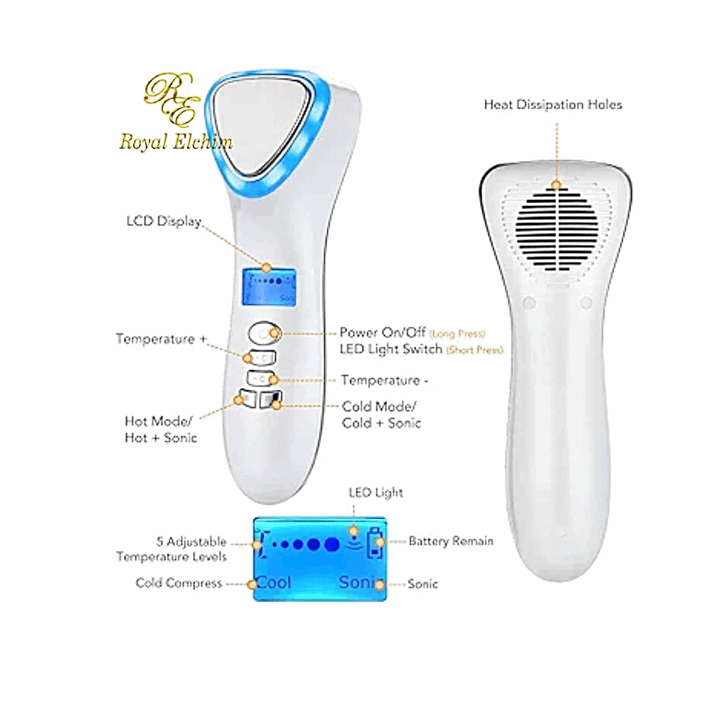 استخدام احترافى Hot And Cold Skin Care Device D002